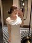 Plus Size White Lace Trim Off Shoulder Ruched Midi Dress