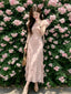 Pink Off-Shoulder Ruffle Mermaid Maxi Dress