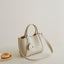 Textured Mini Handbag with Long Strap