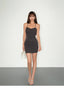 Padded Halter Neck Ruched Bodycon Mini Dress