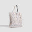 Geometric Pattern Structured Tote Bag for Daily Commuting