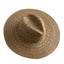 Natural Wheat Straw Wide Brim Fedora - UPF 50+ Sun Protection - EveningVerse - 1
