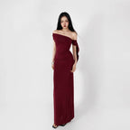 Sultry Asymmetric Draped One Shoulder Bodycon Dress