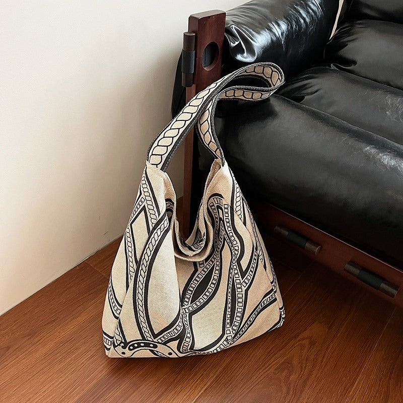 Printed Canvas Tote Bag for Daily Styling