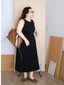 Plus Size Sleeveless High Waist A-Line Maxi Dress
