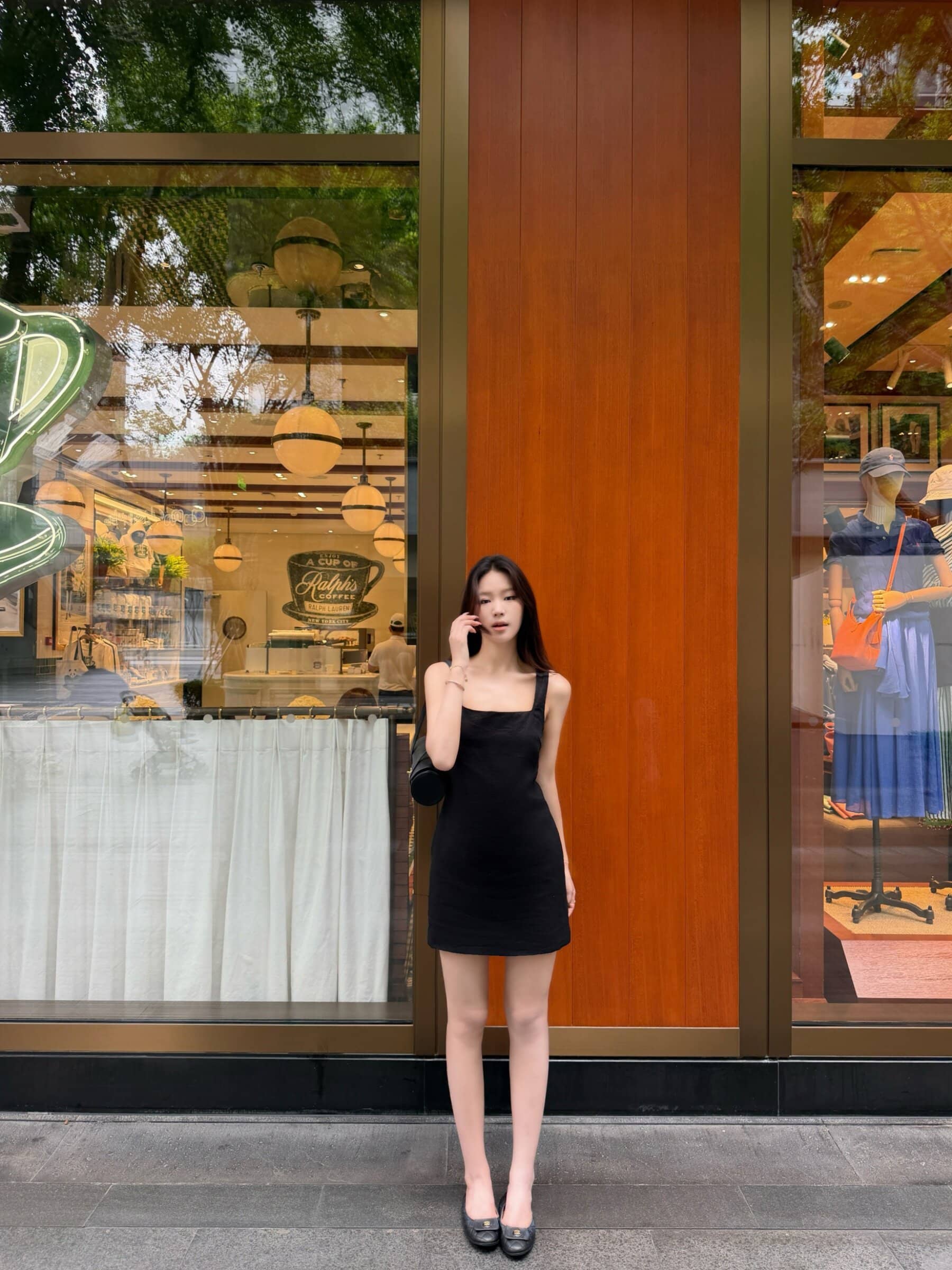 Square Neck 100% Linen Shift Mini Dress