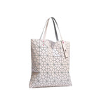 Geometric Pattern Structured Tote Bag for Daily Commuting