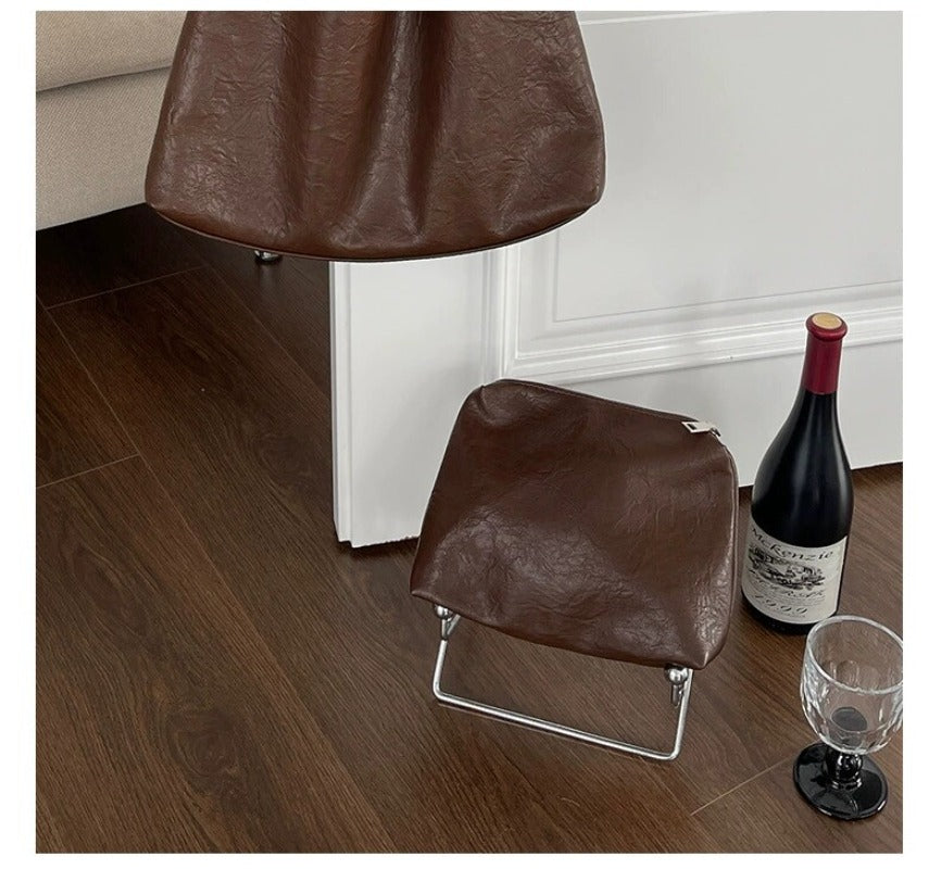 Slouchy Cowhide Shoulder Tote Bag