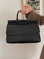 Vintage PU Satchel Handbag with Strap