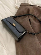 Vintage Mini Shoulder Bag with Flap