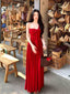 Scarlet Romance Bow Front Strapless Maxi Dress