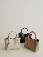 Textured Mini Handbag with Long Strap