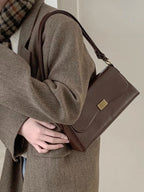 Vintage Mini Shoulder Bag with Flap