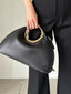 Metal Ring Handle Evening Bag