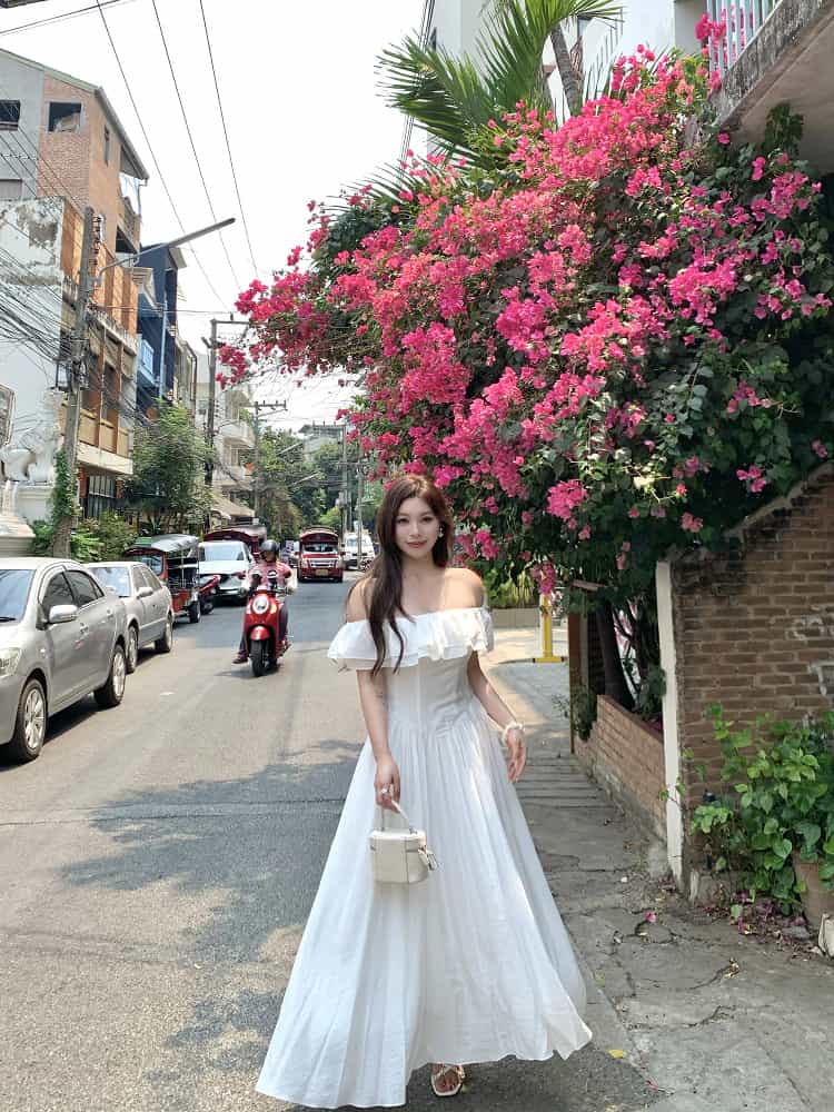 Plus Size Off Shoulder Ruched A-Line Maxi Dress