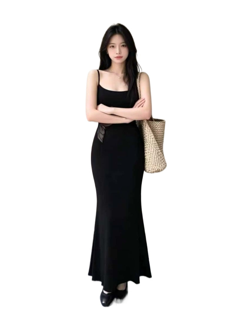 Black Cutout Embroidered Bodycon Maxi Dress Main image