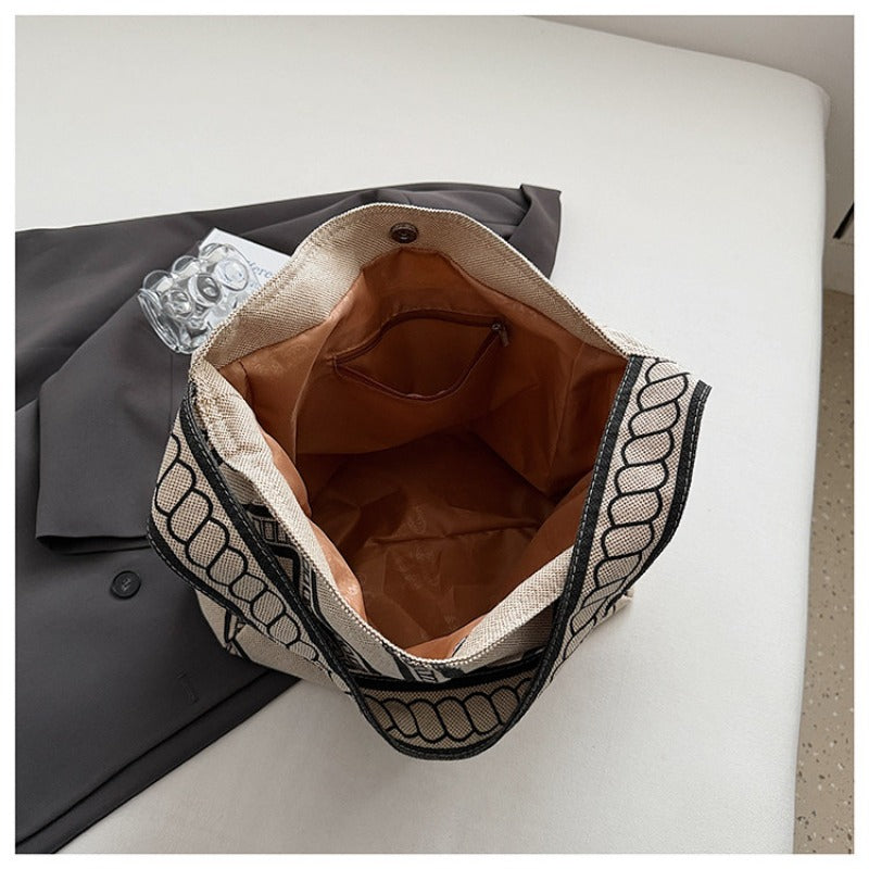 Printed Canvas Tote Bag for Daily Styling