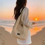 Woven Crochet Tote Bag