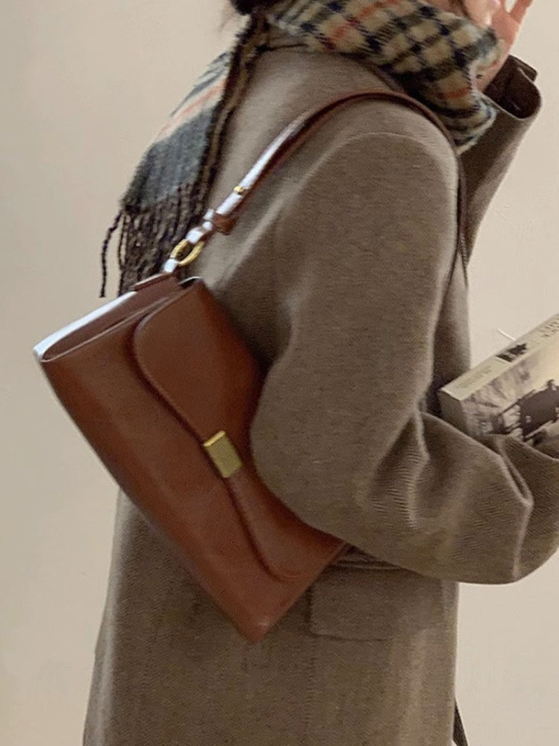 Vintage Mini Shoulder Bag with Flap
