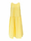 Yellow Sleeveless A-Line Maxi Dress