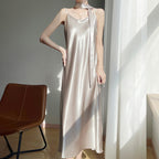 Satin V-Neck Cami Maxi Dress