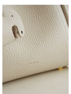 Textured Mini Handbag with Long Strap