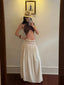 Embroidered Waist A - Line Maxi Skirt - EveningVerse - 5