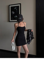 Padded Halter Neck Ruched Bodycon Mini Dress