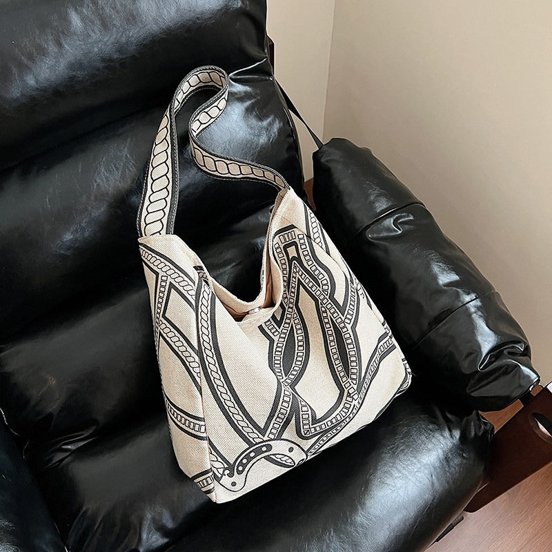 Printed Canvas Tote Bag for Daily Styling