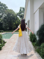 Off-Shoulder Polka Dot Tiered Maxi Dress