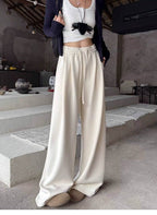 High Waist Stretch Wide Leg Casual Pants - EveningVerse - 1