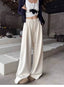 High Waist Stretch Wide Leg Casual Pants - EveningVerse - 1