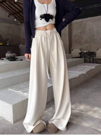 High Waist Stretch Wide Leg Casual Pants - EveningVerse - 3