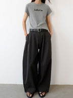 High Waist Tailored Wide Leg Pants Pear Shape Friendly - EveningVerse - 2