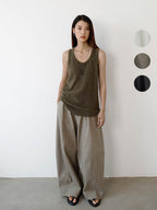 High Waist Tailored Wide Leg Pants Pear Shape Friendly - EveningVerse - 4