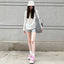 High Waist Wide Waistband Sport Shorts - EveningVerse - 2