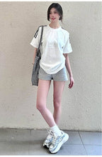 High Waist Wide Waistband Sport Shorts - EveningVerse - 7