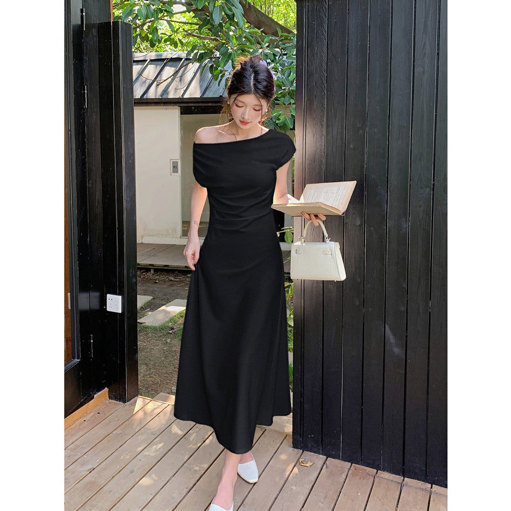 Off Shoulder Midi Wedding Guest Dress - EveningVerse - 11