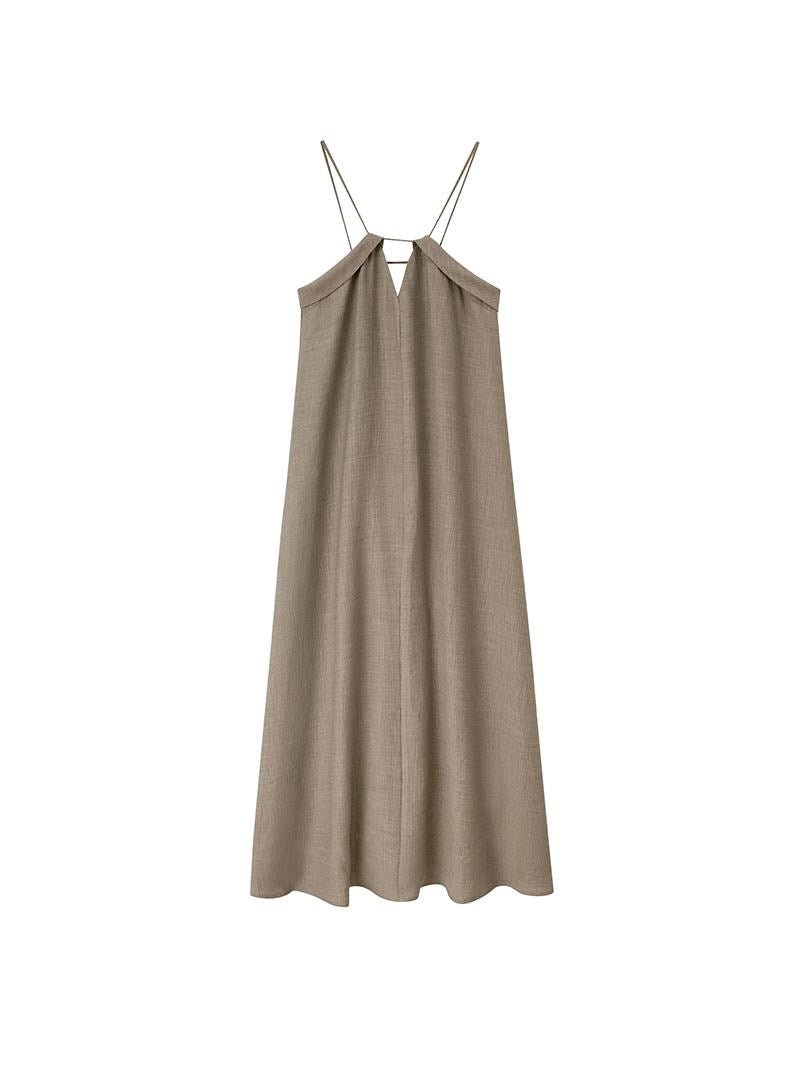 Relaxed V - Neck Spaghetti Strap Maxi Dress - EveningVerse - 9