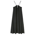 Relaxed V - Neck Spaghetti Strap Maxi Dress - EveningVerse - 10