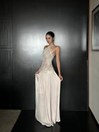 Romantic Lace Halter Backless Maxi Dress - EveningVerse - 7