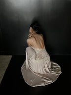 Romantic Lace Halter Backless Maxi Dress - EveningVerse - 8