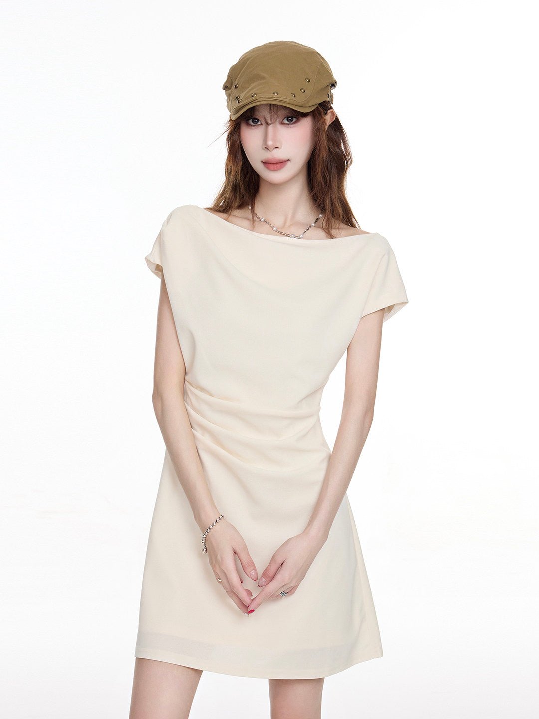 Ruched Off-Shoulder Mini Dress Secondary image