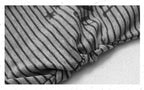 Striped Asymmetric Off - Shoulder Top Long Sleeve Tie Detail - EveningVerse - 10