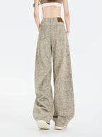 Tie - Dye High Waist Straight Wide Leg Denim Pants - EveningVerse - 6