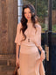 White/Pink/Black Knit Batwing Short Sleeve Cinched Waist Fitted Top - EveningVerse - 12